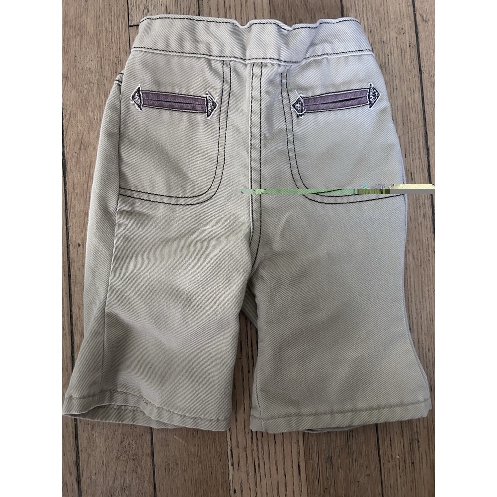 Vintage 1970s Montgomery Ward vintage Bell Bottom Pants Beige 12-18 Months
